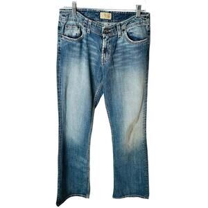 BKE Denim Wendi Stretch Light Wash Straight Mid Rise Jeans Womens 29x33.5